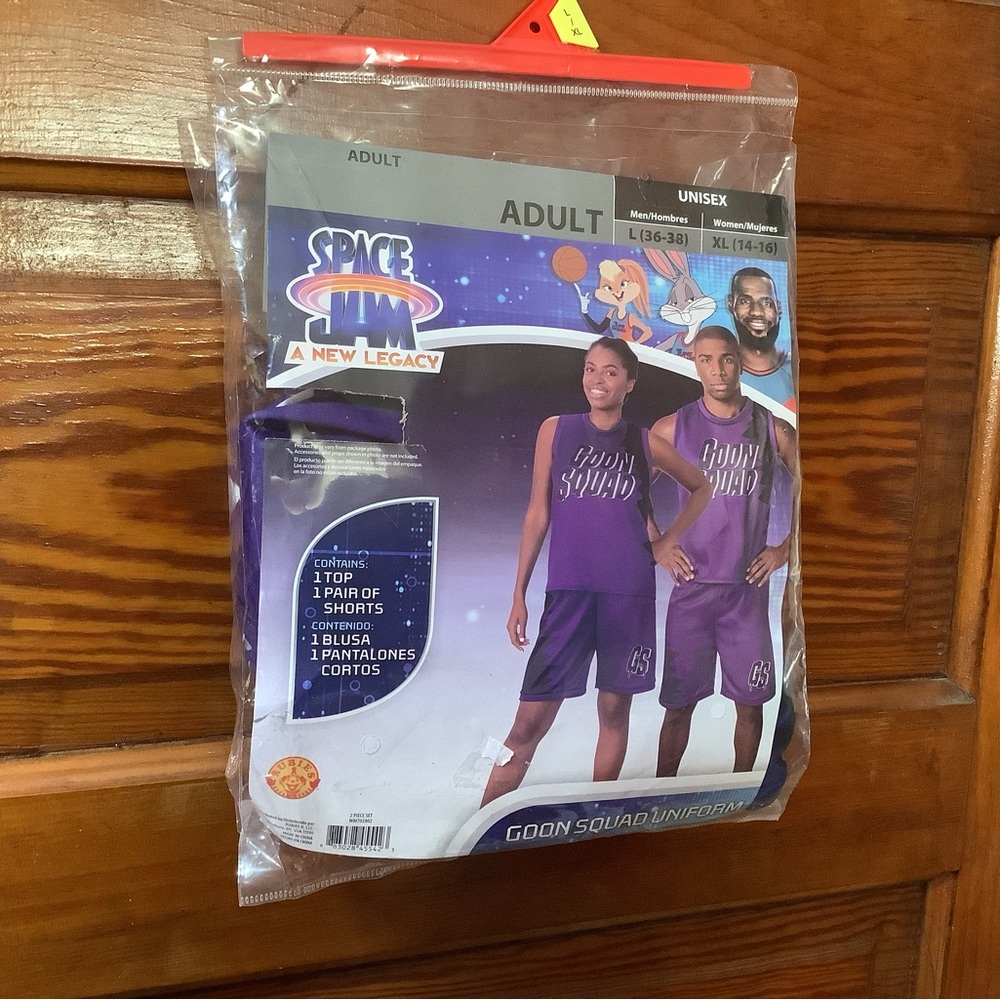 New unisex adult space jam costume